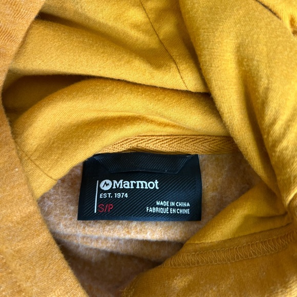 Marmot Men's Mustard Hoodie Sweater - Size Small - Picture 4 of 6